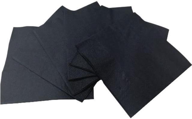 Cocktail Napkins, 2-Ply, 9w x 4.5d, Black, 2,000/Carton Cocktail Napkins, 2-Ply, 9w x 4.5d, Black, 2,000/Carton
