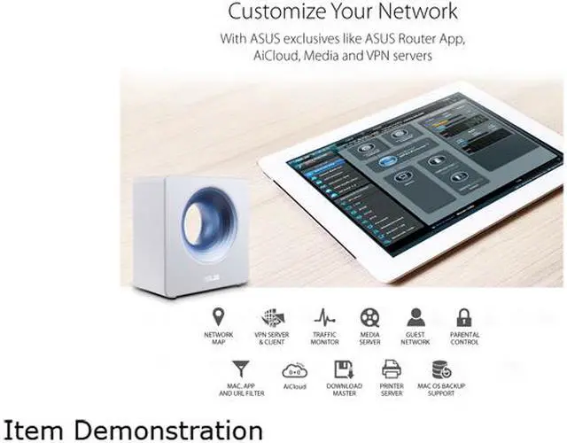 Alt view image 4 of 7 - ASUS Blue Cave AC2600 Dual-Band WiFi Router for Smart Home, Featuring Intel Wi-Fi Technology and AiProtection Network Security Powered by Trend Micro