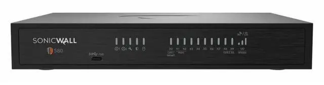 Main image of SonicWall TZ580 Network Security/Firewall Appliance - Intrusion Prevention - 8 Port - 5 Gigabit Ethernet, 2.5 Gigabit Ethernet - 4.50 Gbit/s Firewall Throughput  03-SSC-7460