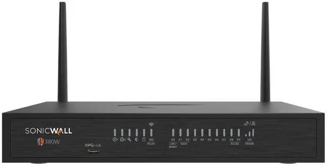 Main image of SonicWall TZ380W Firewall (Gen 8), w/ Secure Upgrade Plus (3-Year Advanced Protection Security Suite) and 1 Year CSE (3 & Free Program) | 03-SSC-7445