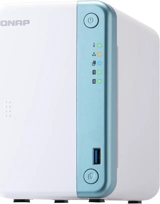 Alt view image 4 of 11 - QNAP TS-251D-4G NAS TS-251D-4G 2Bay SATA Celeron J4005/4025 Dual-core 2.5GHz 4GB DDR4