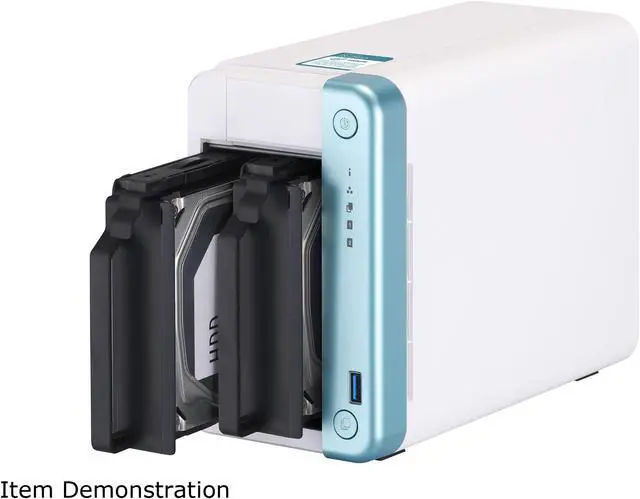 Alt view image 7 of 11 - QNAP TS-251D-4G NAS TS-251D-4G 2Bay SATA Celeron J4005/4025 Dual-core 2.5GHz 4GB DDR4