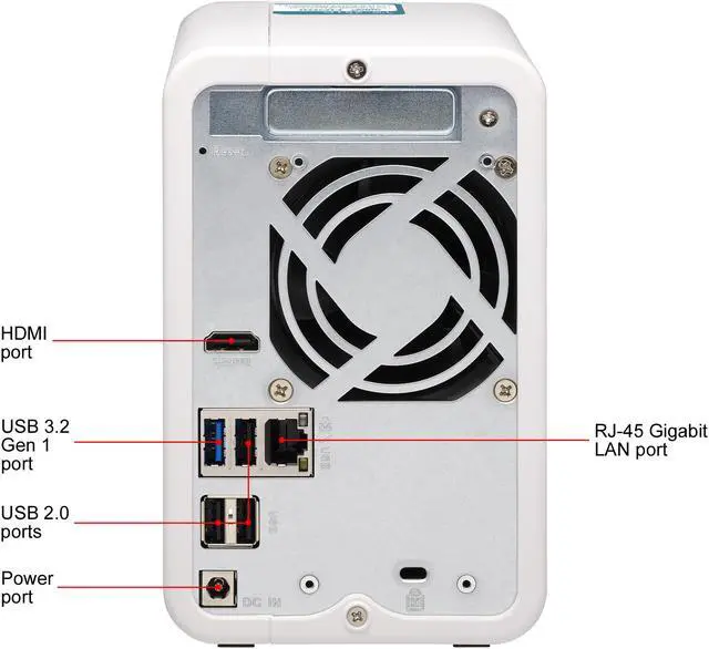 Alt view image 11 of 11 - QNAP TS-251D-4G NAS TS-251D-4G 2Bay SATA Celeron J4005/4025 Dual-core 2.5GHz 4GB DDR4