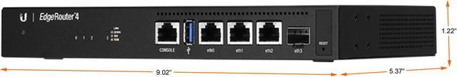 Alt view image 2 of 7 - Ubiquiti EdgeRouter ER-4 - router - desktop (UBI-ER-4-US)