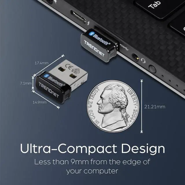 Alt view image 10 of 11 - TRENDnet Micro Bluetooth 5.0 USB Adapter, TBW-110UB