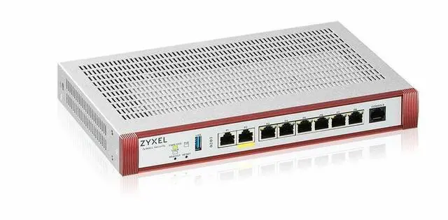 Alt view image 3 of 3 - Zyxel ZyWALL USG FLEX 100HP Network Firewall - 8Port - Gigabit Ethernet - 2.93 Gbit/s Firewall Throughput - 25 VPN - 7x RJ-45 (USGFLEX100HP)