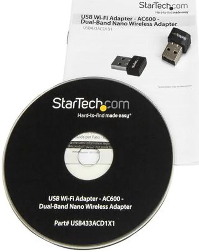 Alt view image 4 of 5 - StarTech.com USB WiFi Adapter, AC600, Dual-Band Nano USB Wireless Network Adapter - 1T1R 802.11ac Wi-Fi Adapter - 2.4GHz / 5GHz