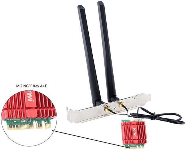 2400Mbps WiFi 6 M.2 Key E For Intel AX200 Dual Band Wireless Adapter 