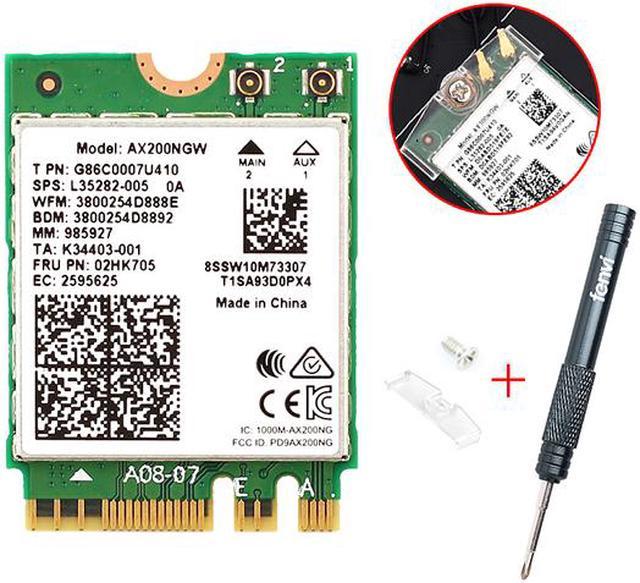 2400Mbps WiFi 6 M.2 Key E For Intel AX200 Dual Band Wireless Adapter 