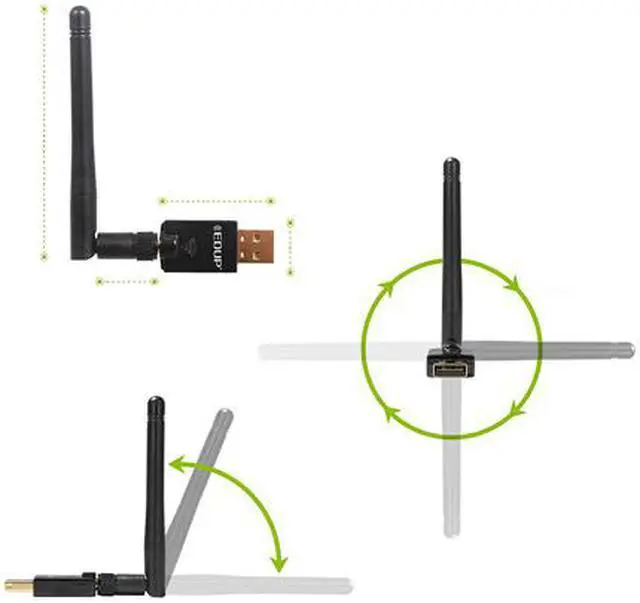 Alt view image 10 of 14 - USB Wifi Adapter for PC, EDUP AC600M USB Wi-fi Dongle 802.11ac Wireless Network Adapter with Dual Band 2.4GHz/5Ghz High Gain Antenna for Desktop Laptop support Windows XP/Vista/7/8.1/10 Mac 10.7-10.15