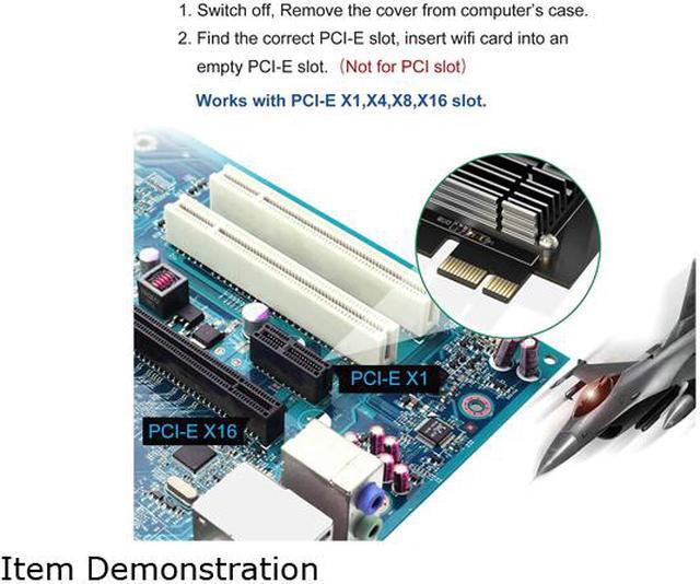 Alt view image 3 of 7 - EDUP WiFi 6 Card AX 3000Mbps PCIe Network Card AX200 802.11AX 2.4Ghz/5.8Ghz with Bluetooth 5.0 & Heat Sink Wireless PCI Express Wi-Fi Adapters Dual Band Antenna for Windows 10 64-bit