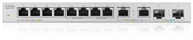 Main image of ZyXEL 12-Port Unmanaged Multi-Gigabit Switch With 2-Port 2.5G And 2-Port 10G SFP+, XGS1010-12
