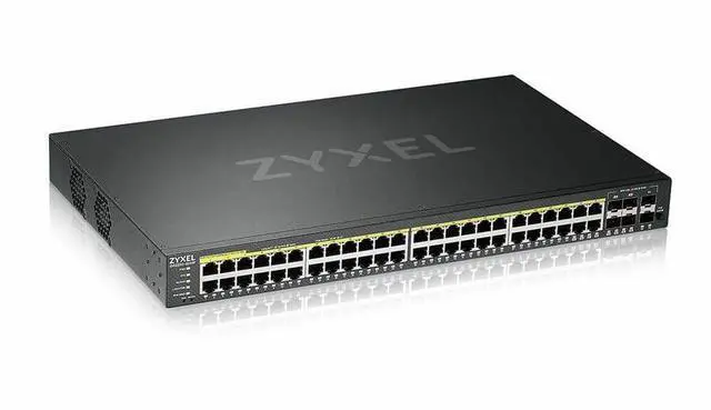 Main image of ZyXEL GS2220-50HP 48-Port Gigabit L2+ Managed and Nebula Pro Cloud Managed Switch, 48 PoE+ Ports at 375W with 4 SFP Uplinks