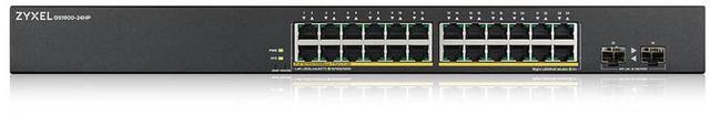Alt view image 3 of 4 - ZyXEL 24-Port Gigabit Smart Managed PoE Switch, 24 PoE+ Ports at 170W with 2 SFP Uplinks, TAA Compliant, GS1900-24HPV2