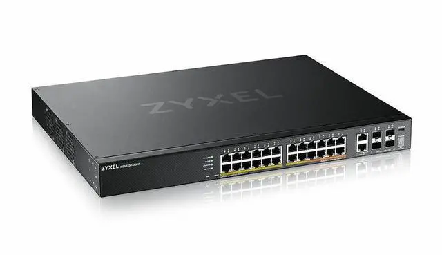 Main image of ZyXEL XGS2220-30HP 24-Port Gigabit L3 Managed and Nebula Pro Cloud Managed Switch, 26 PoE+ Ports at 400W with 4x SFP+ 10G Uplinks and 2x 10G Ethernet Ports