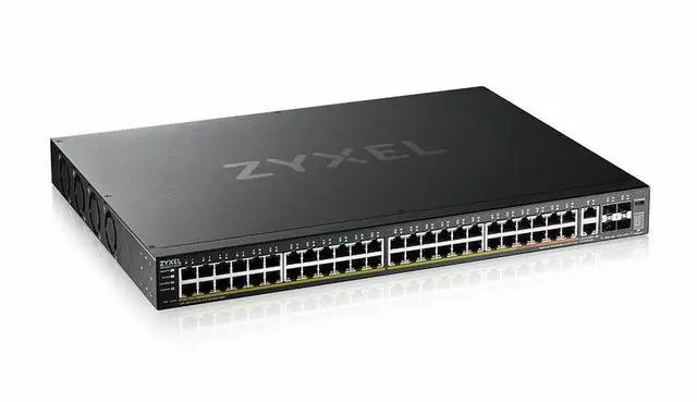 Main image of ZyXEL XGS2220-54HP 48-Port Gigabit L3 Managed and Nebula Pro Cloud Managed Switch, 40 PoE+ / 10 PoE++ Ports at 600W with 4x SFP+ 10G Uplinks and 2x 10G Ethernet Ports