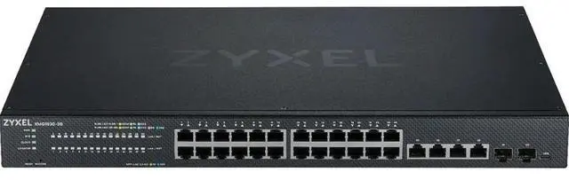 Alt view image 2 of 5 - ZyXEL XMG1930-30 24-Port 2.5G Multi-Gigabit L3 Smart Nebula Cloud Managed Switch with 2x 10G SFP+ Uplinks and 4x 10G Ethernet