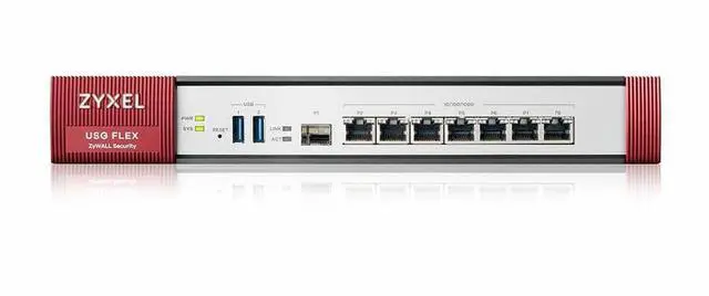Alt view image 2 of 4 - ZyXEL High Speed UTM Cyber Security and VPN Firewall, Hardware Only, 2 PoE+ 30W Ports, Nebula Cloud Option, 4 Multi-Gig 2.5G Ports, USGFLEX500H