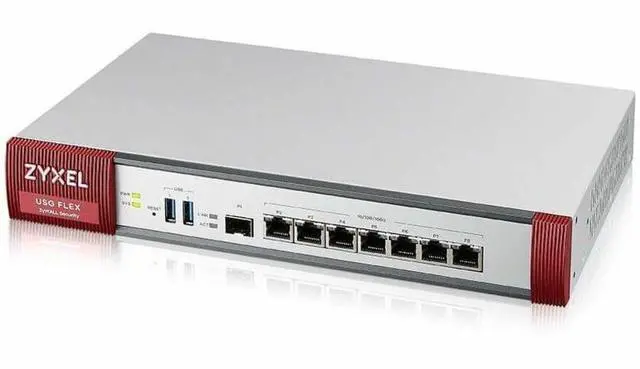 Alt view image 3 of 4 - ZyXEL High Speed UTM Cyber Security and VPN Firewall, Hardware Only, 2 PoE+ 30W Ports, Nebula Cloud Option, 4 Multi-Gig 2.5G Ports, USGFLEX500H