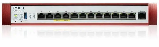 Alt view image 2 of 3 - ZyXEL ZyWALL High Speed UTM Cyber Security and VPN Firewall, 1 Year GOLD Bundled Licenses + 1 Year Nebula Pro License, 2 PoE+ 30W Ports, 4 Multi-Gig 2.5G Ports, USGFLEX500HBUN