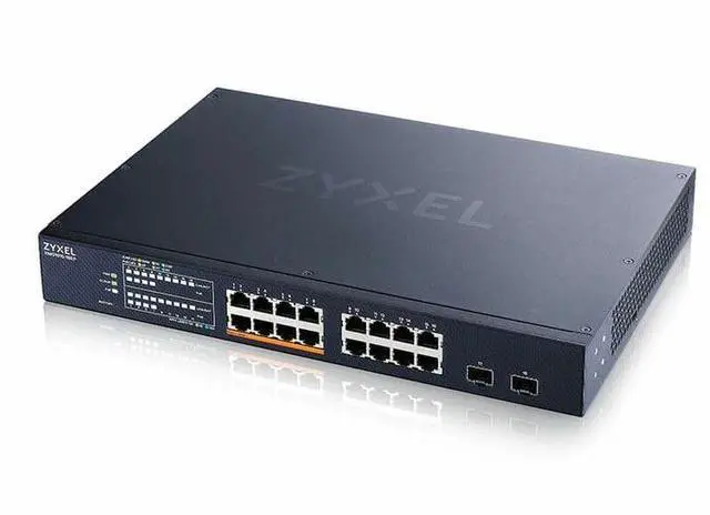 Main image of Zyxel XMG1915-18EP 16-Port 2.5G Multi-Gigabit Smart Nebula Cloud Managed PoE Switch with 2x 10G SFP+ Uplinks, 8 PoE+ / PoE++ Ports at 180W, Fanless