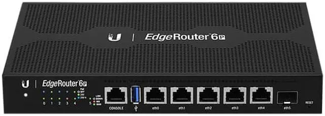 Alt view image 3 of 6 - UBIQUITI ER-6P EdgeRouter 6P, 6-Port Gigabit Router with 1 SFP Port