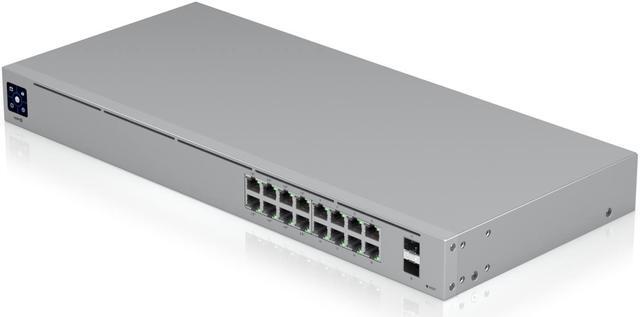 Alt view image 5 of 5 - Ubiquiti Standard 16 PoE, 16-port Layer 2 PoE Switch (USW-16-POE (42W))