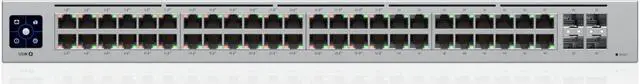 Alt view image 2 of 6 - Ubiquiti Standard 48 PoE, 48-port Layer 2 PoE Switch (USW-48-POE (195W))