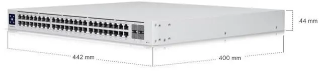 Alt view image 9 of 10 - Ubiquiti Enterprise 48 PoE, 48-Port Layer 3 PoE+ Switch (USW-Enterprise-48-PoE (720W))