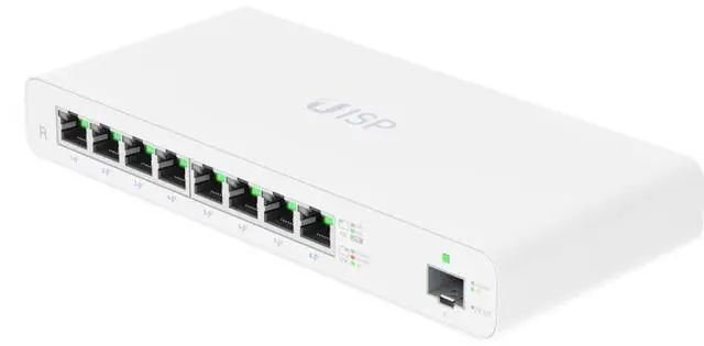 Alt view image 2 of 7 - Ubiquiti UISP-R-Router 8-Port Gigabit PoE MicroPoP Router SFP Advanced Traffic Management