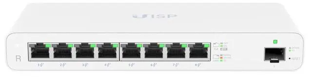 Alt view image 3 of 7 - Ubiquiti UISP-R-Router 8-Port Gigabit PoE MicroPoP Router SFP Advanced Traffic Management
