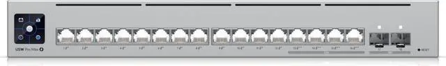 Alt view image 2 of 7 - Ubiquiti Networks Pro Max 16 PoE, 16-port Layer 3 PoE Switch (USW-Pro-Max-16-PoE (180W))