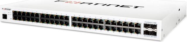 Alt view image 3 of 5 - FortiSwitch-FS-148E L2+ managed switch with 48GE port + 4SFP