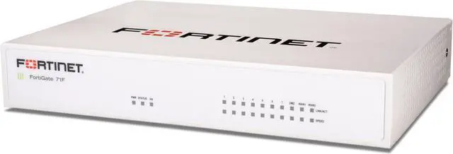 Alt view image 2 of 3 - Fortinet FortiGate 71F, 10x GE RJ45 ports (including 7x Internal ports, 2x WAN ports, 1x DMZ port), 128 GB SSD onboard storage, FG-71F