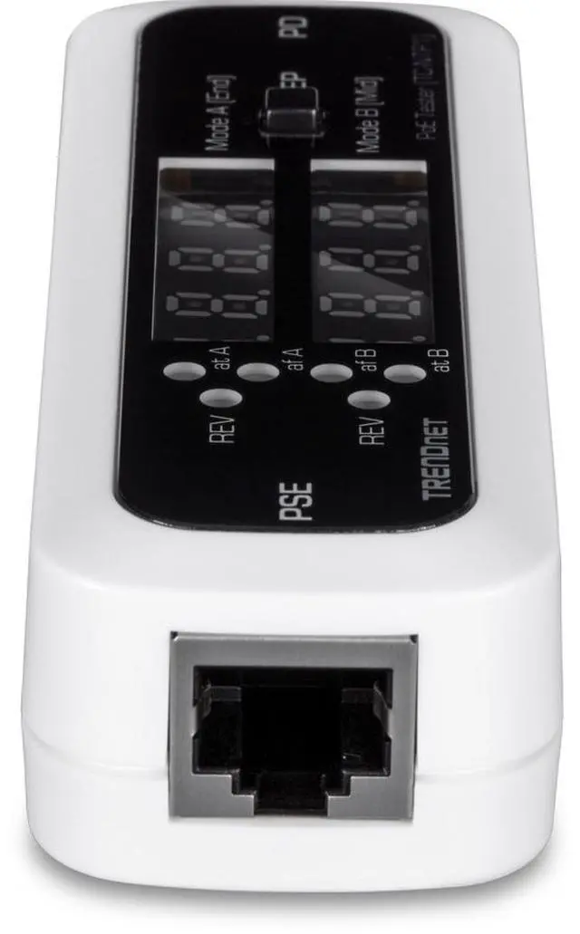 Alt view image 2 of 5 - TRENDnet Inline PoE Tester, TC-NTP1, Tests 4PPoE, PoE+, PoE & Passive PoE Technology, Wattage, Voltage, Amperage, Polarity, LED Display, Battery-Free, Troubleshoot PoE Issues, IEEE 802.3af/at/bt