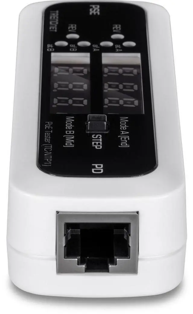 Alt view image 3 of 5 - TRENDnet Inline PoE Tester, TC-NTP1, Tests 4PPoE, PoE+, PoE & Passive PoE Technology, Wattage, Voltage, Amperage, Polarity, LED Display, Battery-Free, Troubleshoot PoE Issues, IEEE 802.3af/at/bt