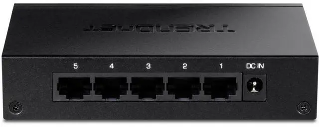 Alt view image 4 of 8 - TRENDnet 5-Port Gigabit Desktop Switch, TEG-S51, 5 x Gigabit RJ-45 Ports, 10Gbps Switching Capacity, Fanless Design, Metal Enclosure, Lifetime Protection, Black