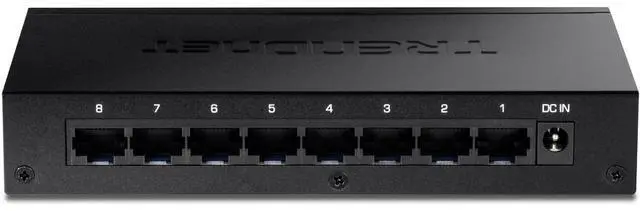 Alt view image 4 of 8 - TRENDnet 8-Port Gigabit Desktop Switch, TEG-S83, 8 x Gigabit RJ-45 Ports, 16Gbps Switching Capacity, Fanless Design, Metal Enclosure, Lifetime Protection, Black