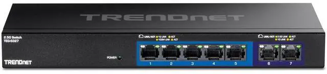 Alt view image 2 of 9 - TRENDnet  TEG-S327, 7-Port Multi-Gig Switch
