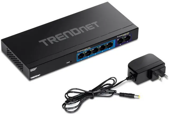 Alt view image 3 of 9 - TRENDnet  TEG-S327, 7-Port Multi-Gig Switch