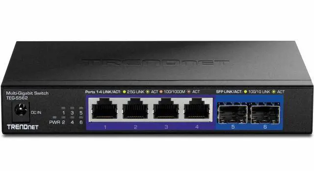 Main image of TRENDnet 6-Port Unmanaged Multi-Gig Switch, TEG-S562