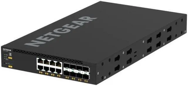 Alt view image 3 of 3 - NETGEAR M4350 XSM4316 16-Port 8x10G/Multi-Gig and 8xSFP+ Desktop Managed Switch