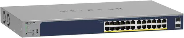 Alt view image 2 of 7 - Netgear GS724TP 24-Port Gigabit Ethernet PoE+ Smart Switch with 2x SFP Ports (190W), Optional Insight Cloud Management, GS724TP-300NAS
