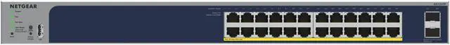 Alt view image 3 of 7 - Netgear GS724TP 24-Port Gigabit Ethernet PoE+ Smart Switch with 2x SFP Ports (190W), Optional Insight Cloud Management, GS724TP-300NAS