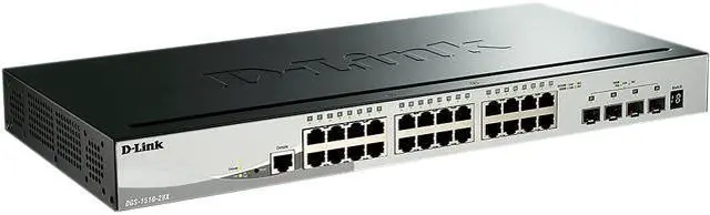 Main image of D-LINK SYSTEMS DGS-1510-28X SMART PRO GIGABIT SWITCH.  24 PORT WITH 4 10G SFP+.  LIMITED LIFETIME WARRANTY
