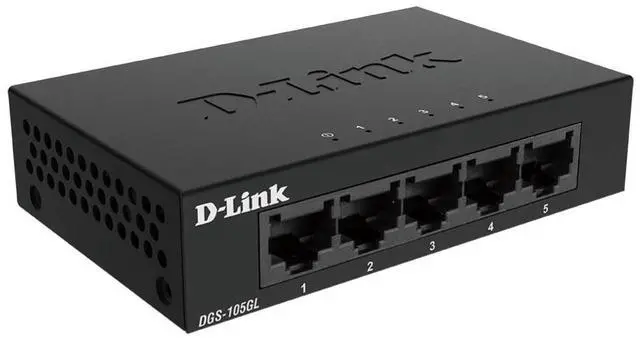 Alt view image 3 of 3 - D-Link DGS-105GL 5-Port Gigabit Unmanaged Desktop Switch - Fanless, Silent & Energy Efficient
