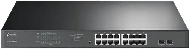 Alt view image 2 of 3 - TP-Link TL-SG1218MPE | 16 Port Gigabit PoE Switch | Easy Smart Managed | 16 PoE+ Ports @250W, 2 Non-PoE Ports, 2 Combo SFP Slots | QoS, Vlan, IGMP & LAG | Limited Lifetime Protection | Port Priority