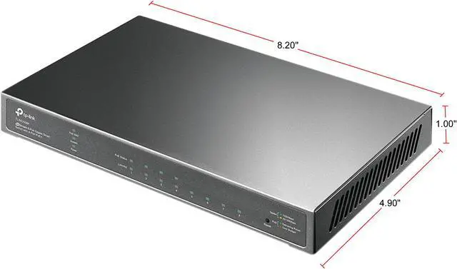 Alt view image 3 of 4 - TP-Link TL-SG2008P | Jetstream 8 Port Gigabit Smart Managed PoE Switch | 4 PoE+ Port @ 62W | Omada SDN Integrated | PoE Recovery | IPv6 | Static Routing | L2/L3/L4 QoS |Limited Lifetime Protection