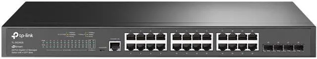 Main image of TP-Link TL-SG3428 | 24 Port Gigabit Switch, 4 SFP Slots | Omada SDN Integrated | L2+ Smart Managed | IPv6 | Static Routing | L2/L3/L4 QoS, IGMP & LAG
