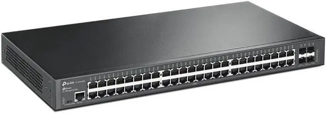 Alt view image 2 of 4 - TP-Link TL-SG3452X | 48 Port Gigabit Switch, 4 x 10GE SFP+ Slots | L2+ Smart Managed | Omada SDN Integrated | IPv6 | Static Routing | Support QoS, IGMP & LAG